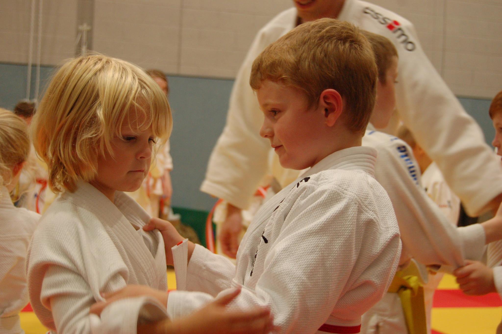 Students practicing moves taught by Jeon Ki Young